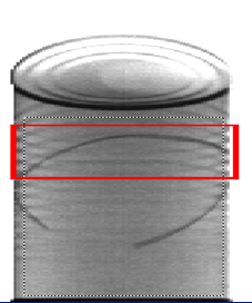 X-ray of Can with metal trim